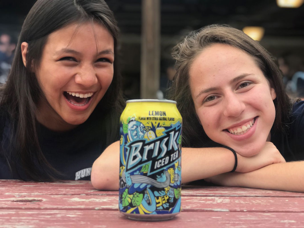 Lia Shechter (right) is always ready to have a good time with her friends.