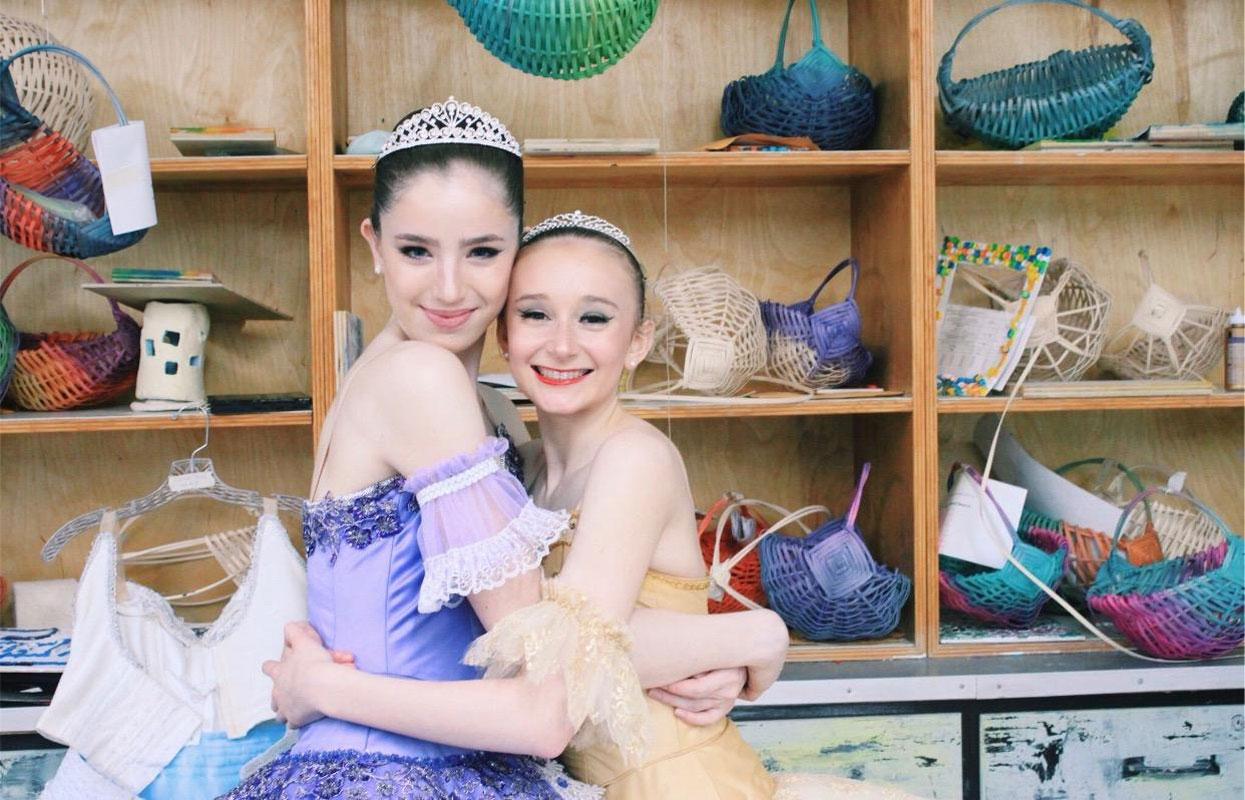 Juliet Marinello and Mary Grace Rorke are good friends and skilled ballerinas.