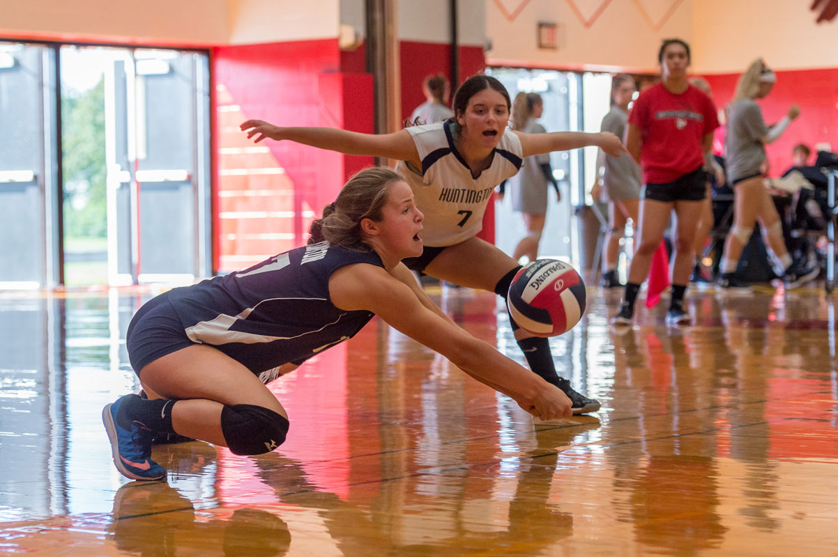 The Huntington girls' volleyball team is on the upswing after reaching the playoffs. (Darin Reed photo (2)