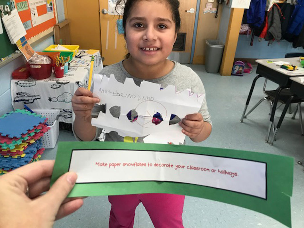 Washington School students have been engaged in kindness related projects and activities. 
