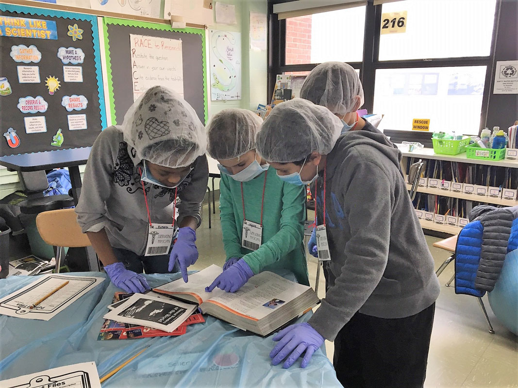 Teacher Emily Lohse's fifth grade students at Jack Abrams STEM Magnet School enjoyed a special educational treat.
