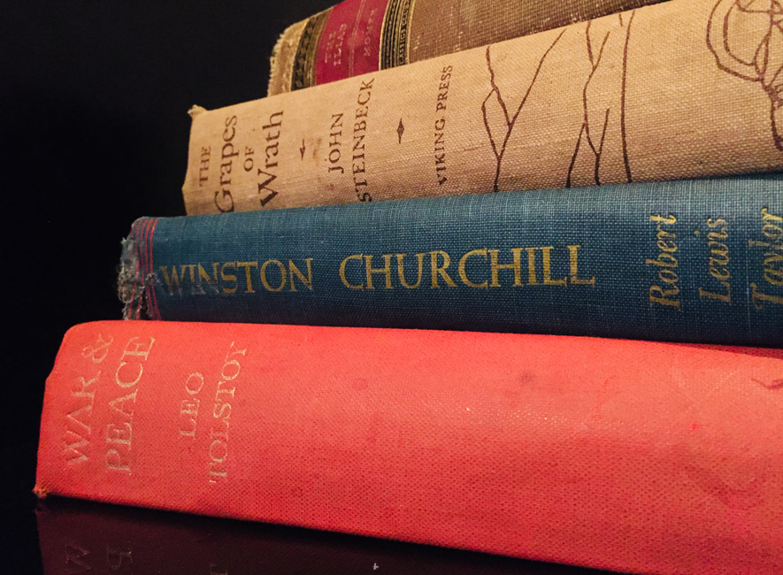The Huntington High School English Honor Society is donating books to a hospital waiting room. (Darin Reed photo.)