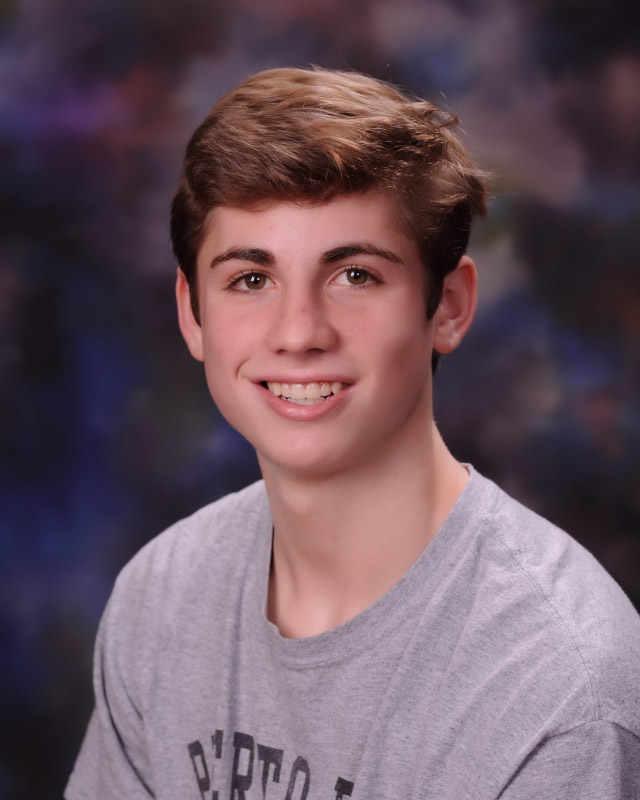 Sophomore Ethan Mulroy was co-captain of Huntington's JV boys' basketball team.