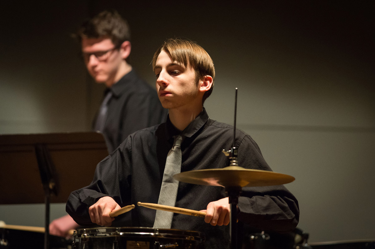 Current senior Will Fallon performs at last year's concert. (Darin Reed photo.)