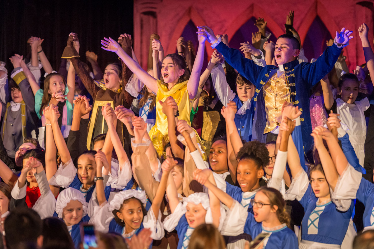 Beauty & the Beast enchanted crowds attending performances at Woodhull School. (Darin Reed photo.)