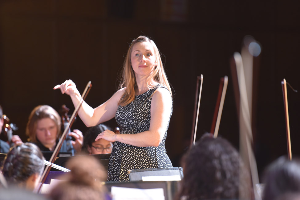 orchestra director Nicole Castaldo