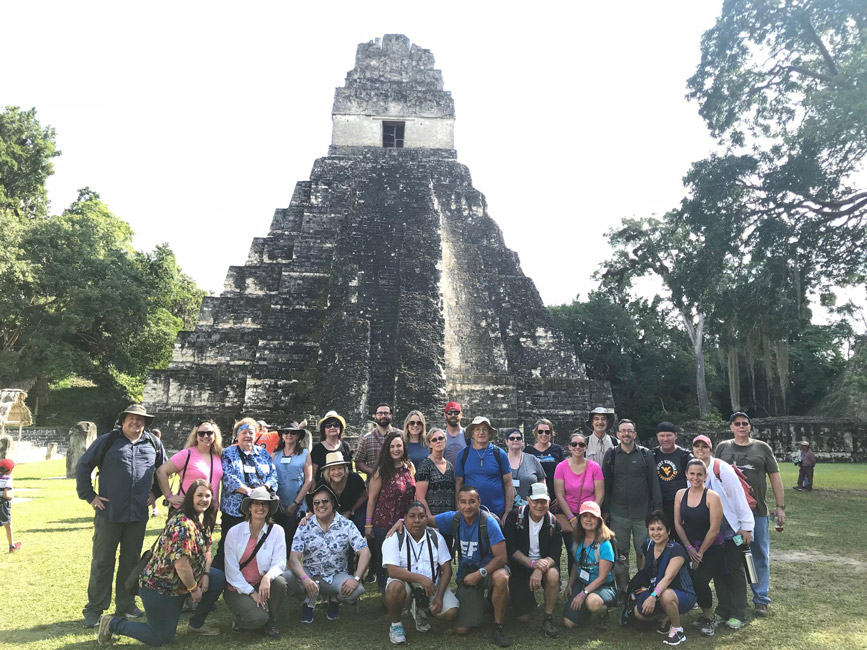 Camille Tedeschi (standing second from left) with fellow teachers in Guatemala.