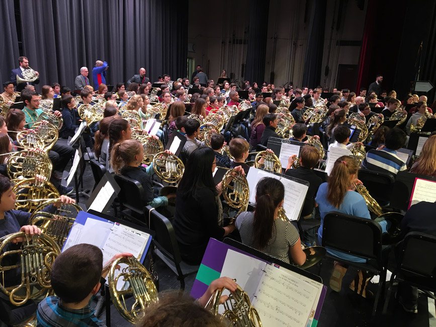 Last week's SCMEA Day of Horn produced impressive sights and sounds.