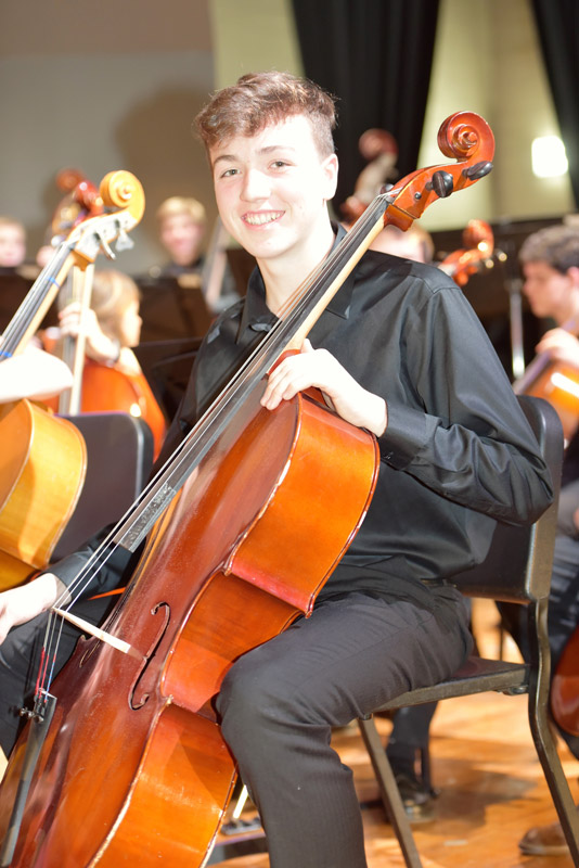 Huntington's orchestra boasts exceptional musicians. 