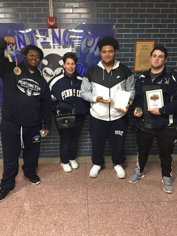 The Blue Devils came home with many plaques and medals. 