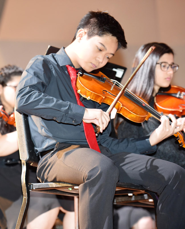 Huntington's orchestra boasts exceptional musicians. 