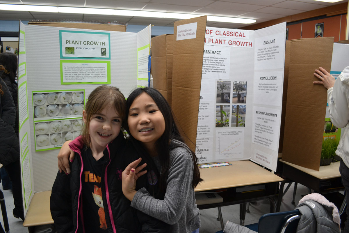 Jack Abrams STEM Magnet School fourth graders enjoyed showing off their projects. 