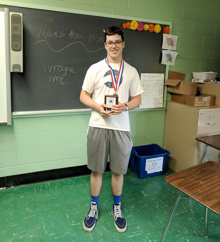 Aidan McCooey had a remarkable six year run in the National French Contest 