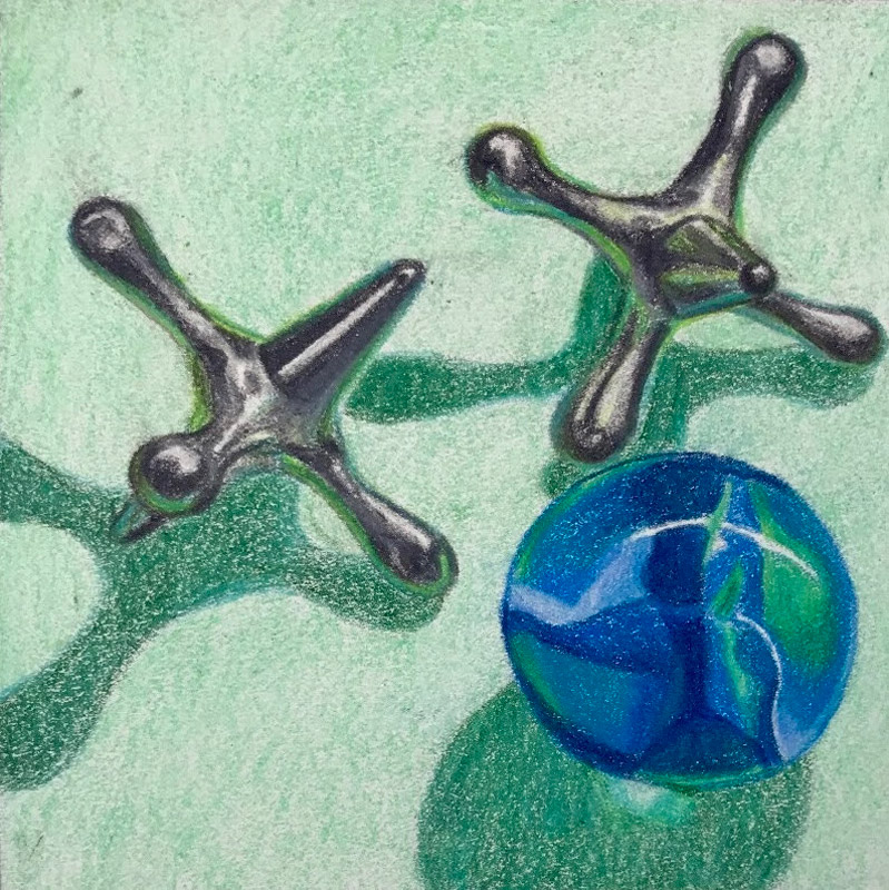 Huntington's Rachel Moss created gorgeous colored pencil and watercolor prints 