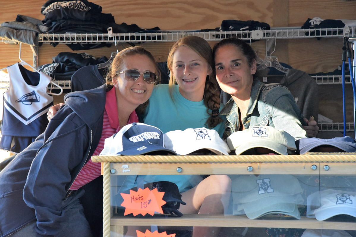 An extensive assorment of Blue Devil gear was on sale during the golf outing 