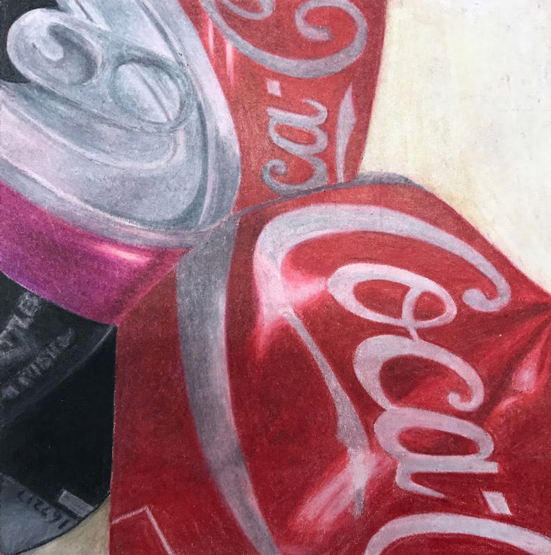Huntington's Rachel Moss created gorgeous colored pencil and watercolor prints 