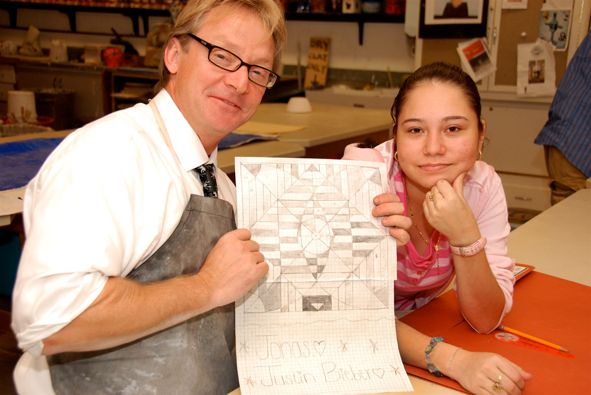 Robert Potter was a proud Huntington High School art teacher.