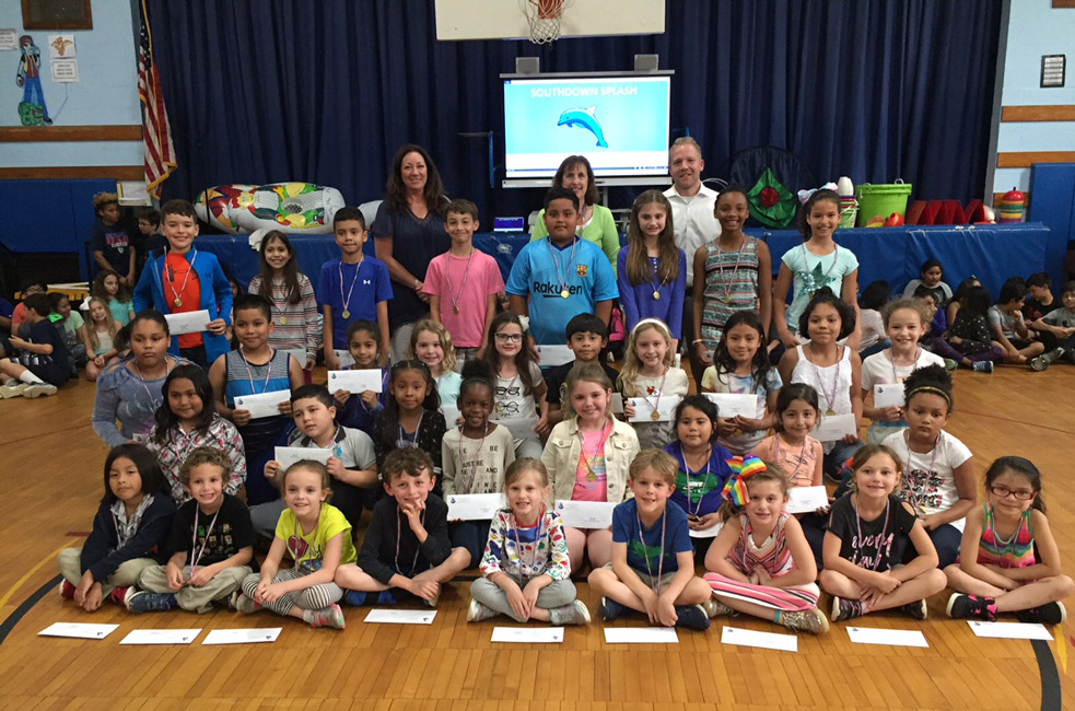 Southdown Primary School Splash Award recipients for April and June 
