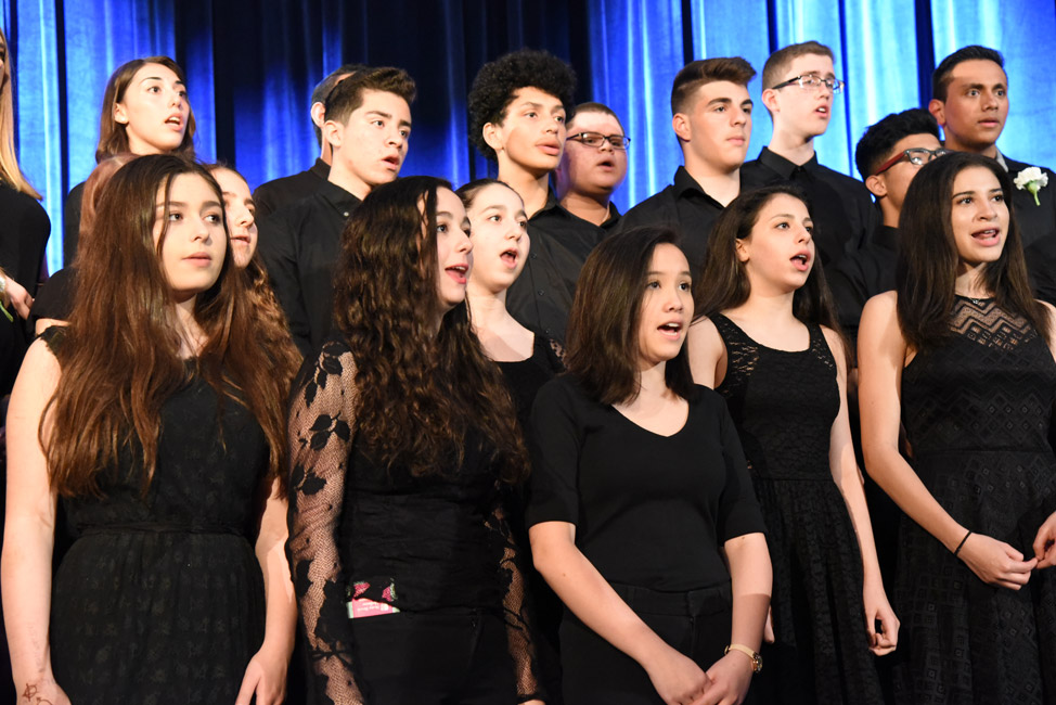 Huntington choir members dazzled the crowd at the high school's spring concert 
