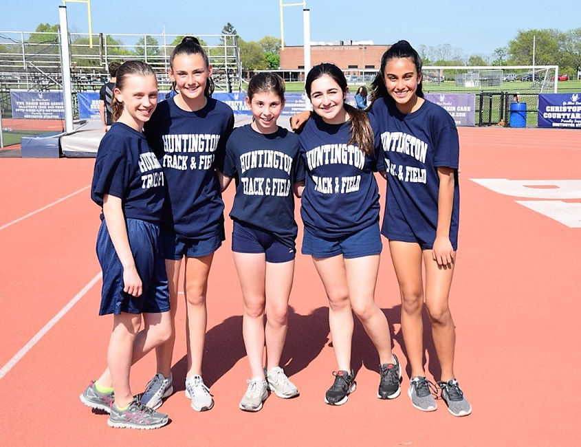 The J. Taylor Finley Middle School girls' track and field team went undefeated at 6-0 this spring 