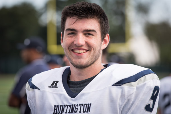 Huntington senior Luke Eidle is the 2018 Justin Giani Memorial Scholarship Award recipient.