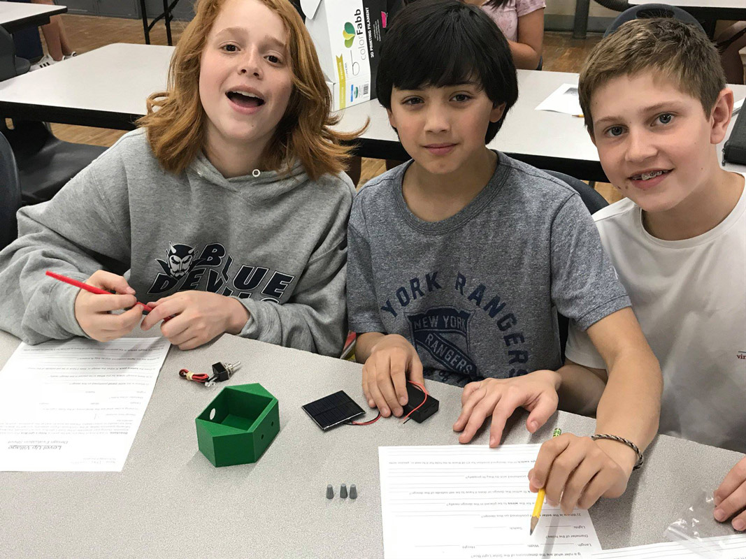 Finley students participated in the intiative, too..