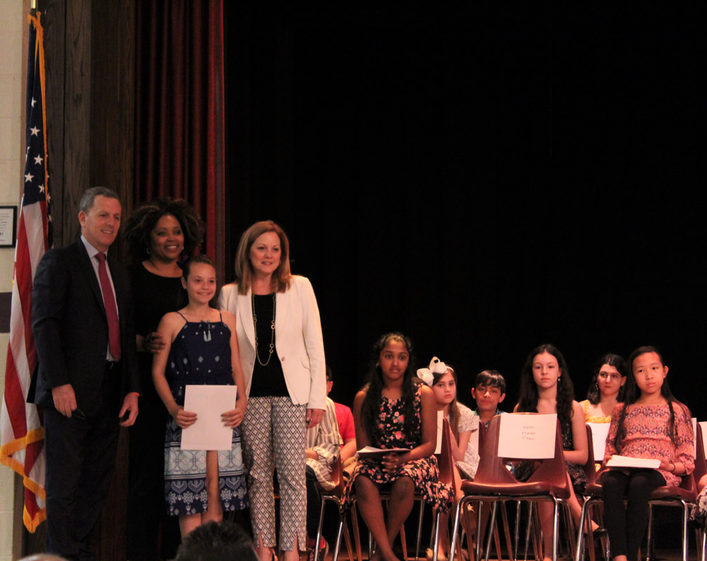 Jenna Italiano won honorable mention recognition in the grade 4-5 essay category 