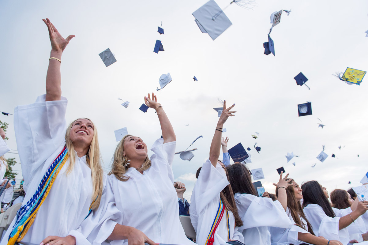 Huntington High School's Class of 2018 graduated to much fanfare last Friday night. (Darin Reed photo.).
