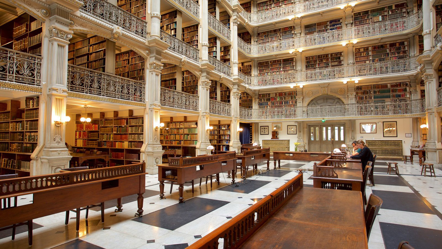 The Peabody Institute's libary is stunning.