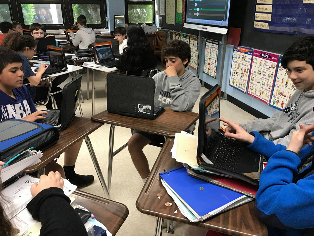 Finley students use technology for their daily learning needs
