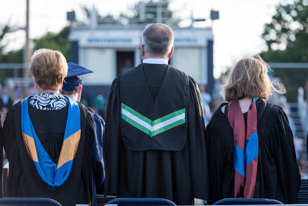 Huntington High School's first commencement was held in July 1862