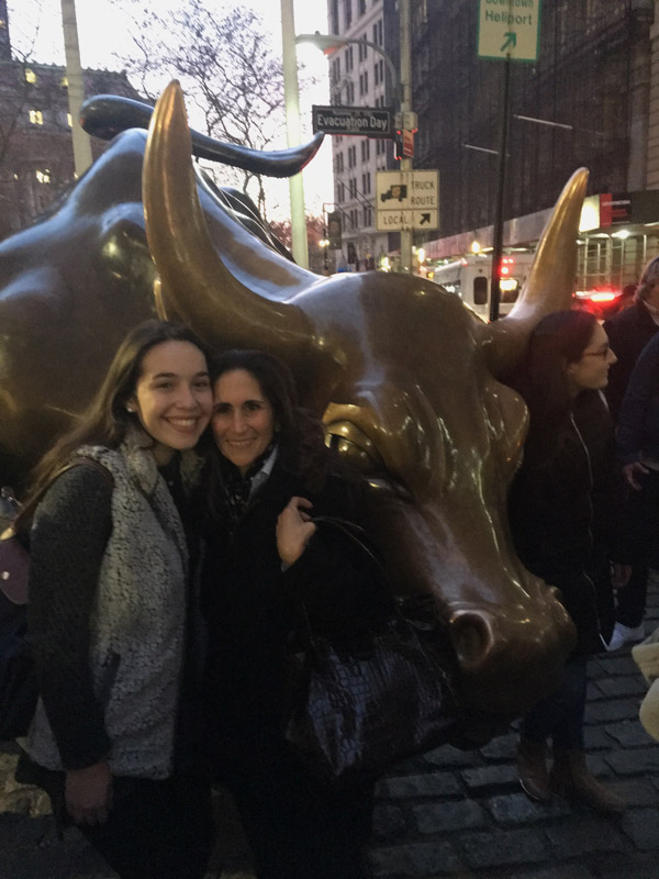 Francine Nastasi with HFEE President Alice Marie Rorke in Manhattan on a trip seeking grant funding.
