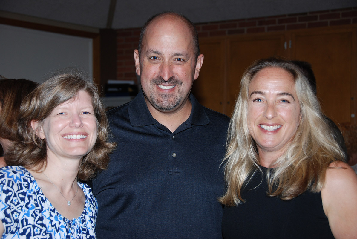 Emily Rogan (right) with fellow trustees Jennifer Hebert and Adam Spector.