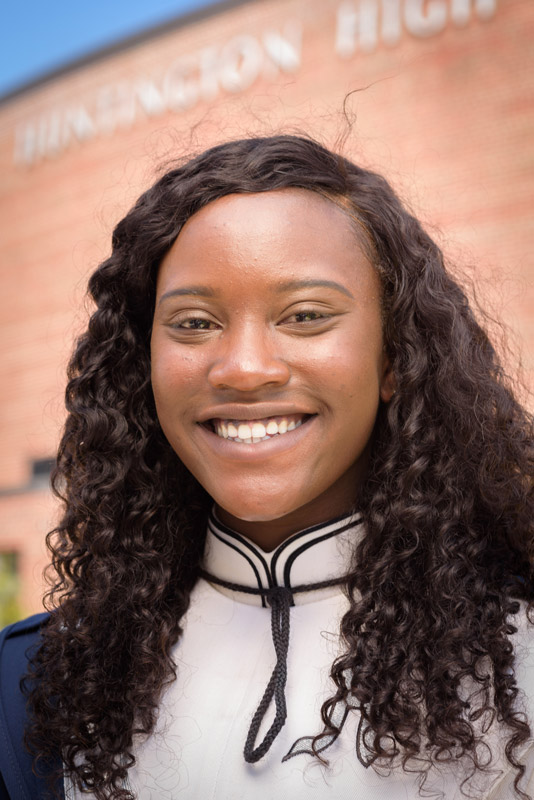 Mardnie Mentor was a mainstay in the Blue Devil marching band.