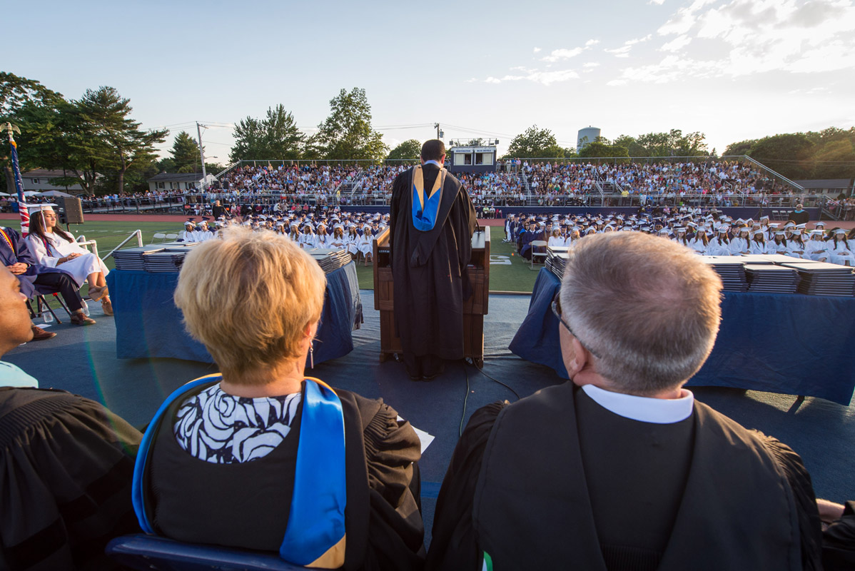 Blue Devil Stadium will once again be packed for the 157th commencement exercises. (Darin Reed photo