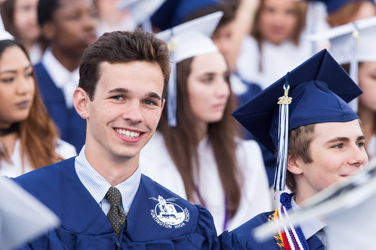Huntington's Class of 2018 was a happy bunch at last Friday night's commencement. 
