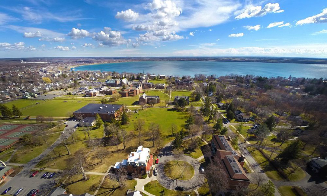Hobart College's sprawling campus is located on Seneca Lake in Geneva, New York.