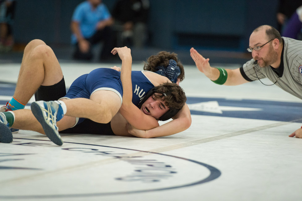 It was a rebuilding season for the Huntington wrestling program. (Darin Reed photo.)