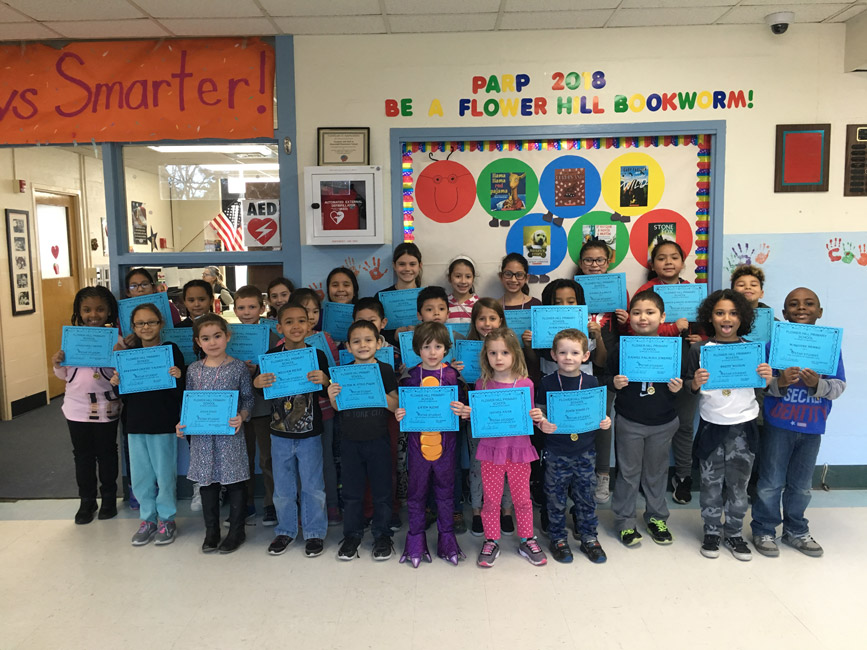 Flower Hill School's Star Student Award recipients for February.