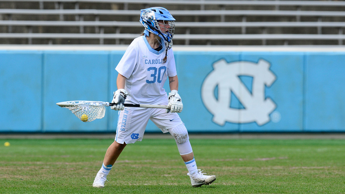 Taylor Moreno is the University of North Carolina at Chapel Hill's goalie.