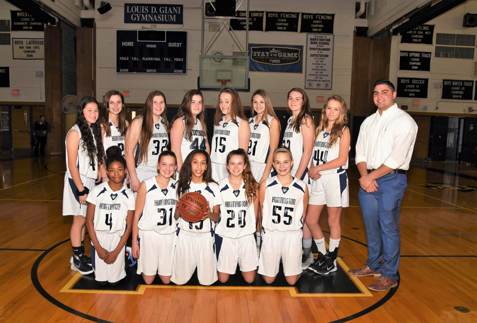 The Huntington JV girls' basketball compiled a 16-4 record this winter.