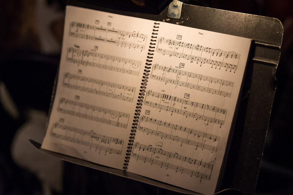Pit orchestra members spent weeks learning the music. (Darin Reed photo.)
