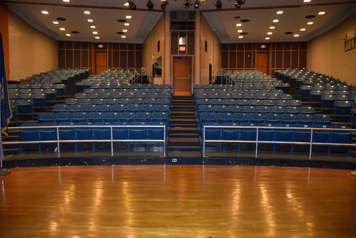 A new floor and new seating is proposed for the Finley LGI-auditorium.