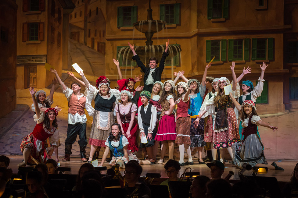 The Huntington High School drama club presents Cinderella on Friday and Saturday. (Darin Reed photo.)