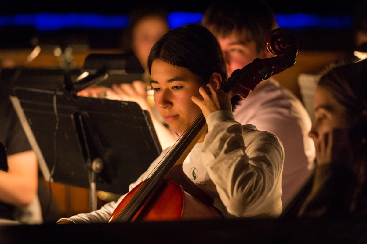 Senior Nicole Arenth will once again perform with the pit orchestra. (Darin Reed photo.)