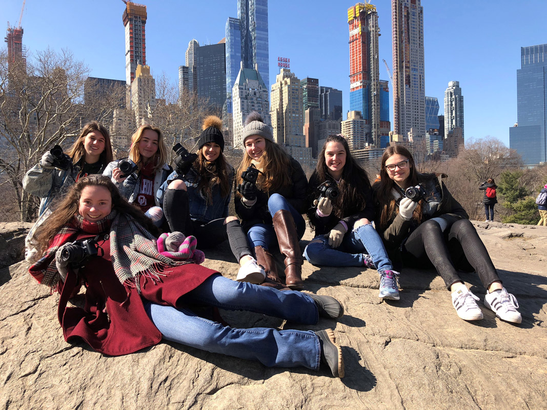 Huntington photographers took delight in the opportunities they had in Manhattan. (Darin Reed photo.)