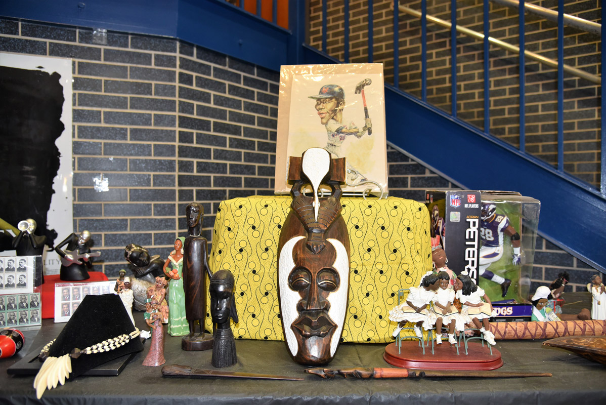 The Black History Month displays Huntington High School and Finley Middle School contain many fascinating items.