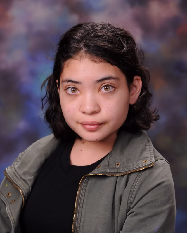 Huntington sophomore Mia D'Alessandro is participating in an art show at the Heckscher Museum.