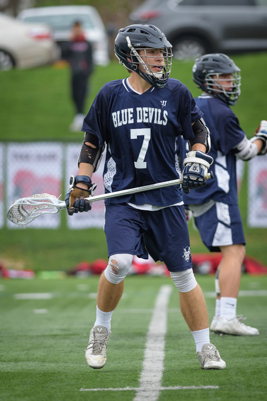Mike Abbondandelo in action for Huntington last spring. (Darin Reed photo.)
