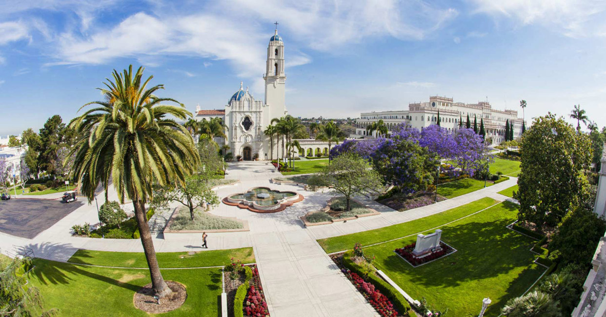 The University of San Diego's campus is spectacular.